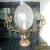 ART NOUVEAU FRENCH BRONZED LAMP UNIQUE MASSIVE GLOBE  for Sale