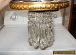 VINTAGE CEILING PENDANT LIGHT ITALIAN CRYSTAL CHANDELIER for Sale