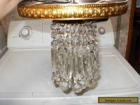 VINTAGE CEILING PENDANT LIGHT ITALIAN CRYSTAL CHANDELIER