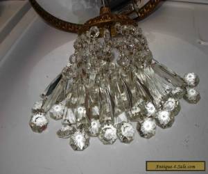 Item VINTAGE CEILING PENDANT LIGHT ITALIAN CRYSTAL CHANDELIER for Sale