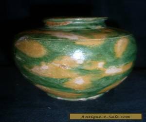 Item Very Small Very Early Chinese Sancai Glaze Pot for Sale