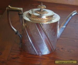 Item ANTIQUE STERLING SILVER PLATED TEA POT ENGLISH for Sale