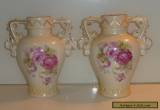 VICTORIAN ART NOUVEAU ROYAL WETTINA ? ROBERT HANKE PAIR VASES for Sale