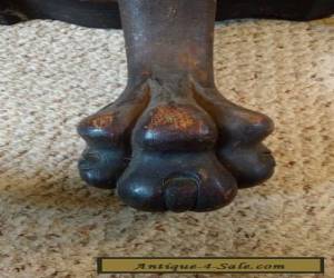 Item ANTIQUE CARVED OAK LION'S FOOT TABLE LEGS - LARGE for Sale