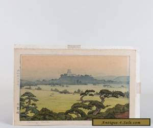 Toshi Yoshida Signed Japanese Woodblock Print - "Shirasagi Castle"  for Sale