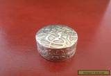 ANTIQUE / VINTAGE SOLID SILVER IRAQI PILL BOX for Sale