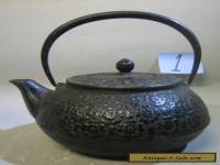 Vintage antique Japanese handmade cast iron teapot. RARE