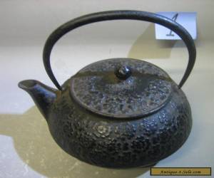 Item Vintage antique Japanese handmade cast iron teapot. RARE for Sale