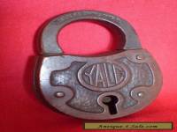 VINTAGE 1930s ART DECO STYLE YALE PADDLOCK