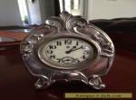 Antique Mantle Silver Clock for Sale