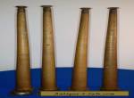 Mid Centure Modern Wood Furniture Legs 20 1/2" Lot Of 4 for Sale