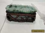 CHINESE JADE TRAY /WOODEN STAND for Sale