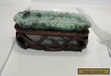 CHINESE JADE TRAY /WOODEN STAND for Sale