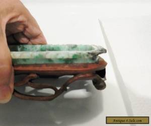 Item CHINESE JADE TRAY /WOODEN STAND for Sale