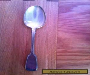 Item Vintage Silver Coloured Spoon, Very Old And Stamped for Sale