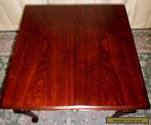 Item BAKER BURLED WALNUT TABLE End, Side w/ Drawer VINTAGE for Sale