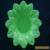 Vintage green glass flower shaped trinket dishes (2) - 99 cent start  for Sale