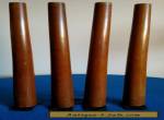  Mid Century Modern Wood Furniture Legs With Original Hareware 20" Set Of 4 for Sale