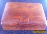 ANTIQUE / VINTAGE SOLID WOODEN BOX WITH TWO SECTION'S INSIDE.  for Sale