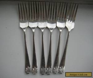 Set Of 6 Vintage EPNS Cake Forks Very Pretty for Sale