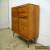 Vintage 1950s Mid Century Danish Modern Retro Sliding Door Record Cabinet Eames for Sale