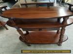 Vintage Wooden Pie Plant Telephone Stand With Drawer 3 Tier Table for Sale