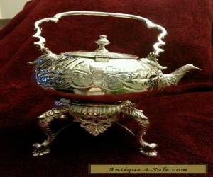 Gorgeous  Silver Teapot with Warmer for Sale