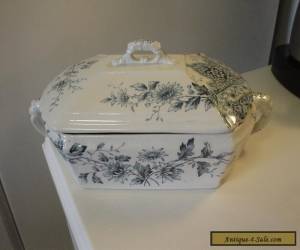 Item A. F. & Co. "Fairy" Transferware Aesthetic Transferware Covered Dish for Sale