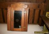 BEAUTIFUL ANTIQUE OAK APOTHECARY MEDICINE WALL CABINET WITH MIRROR for Sale