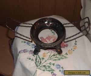 Item 1850-1899 VICTORIAN Art Glass BRIDE'S BOWL w/ Rogers Triple Silver Plate STAND~ for Sale