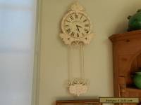 Antique style vintage shabby chic wall clock