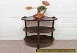 ANTIQUE VINTAGE 3 TIER SHELF TABLE STORAGE PLANT STAND WOOD SHELF for Sale