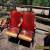 2 ANTIQUE VINTAGE AMERICAN SEATING CO. WOOD MOVIE THEATER CHAIR SEATS !!! for Sale