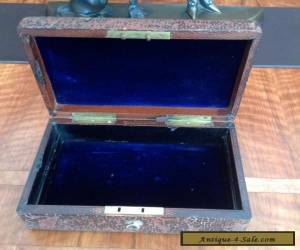 Item Victorian Jewellery Box With "BRAMAH" Lock for Sale