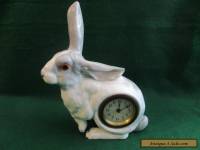 ANTIQUE GERMAN HANDPAINTED  Rabbit Clock C-1920,S