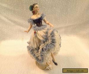 ANTIQUE PORCELAIN  Dresden ornate  Spanish dancer lady  Dresden Germany unique  for Sale