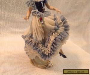 Item ANTIQUE PORCELAIN  Dresden ornate  Spanish dancer lady  Dresden Germany unique  for Sale