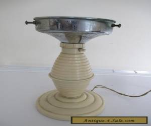 Item VINTAGE 1930s ART DECO CREAM BAKELITE LAMP BASE for Sale