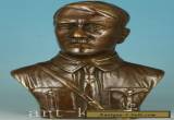 Delicate Chinese Old Bronze Hand Carved Germany president Hitler Statue Figure for Sale