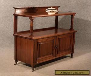 Antique Cabinet Buffet Server Sideboard Quality Mahogany Victorian English c1870 for Sale