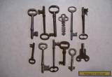 12-Vintage Skeleton, Cabinet and Misc. Keys for Sale