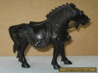 ANTIQUE WOODEN CARVED ORNAMENTAL HORSE. Chinese Tang Dynasty style