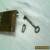 Vintage 1915 brass lock with key, chest,cabinet,box for Sale