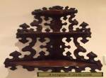 Beautiful Antique edwardian wooden corner wall brackets 38cm widex79cm tall for Sale