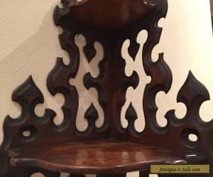 Item Beautiful Antique edwardian wooden corner wall brackets 38cm widex79cm tall for Sale