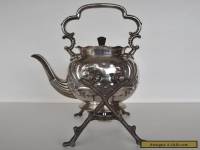 Antique English Silver Plated Spirit Kettle by Arthur E. Furniss