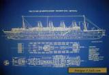 Transatlantic Ocean Liner RMS Aquitania Cunard 1913 Blueprint Plan 24"x34"(017) for Sale