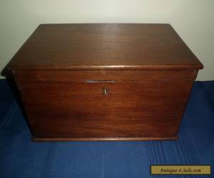 Large Antique Victorian 1800s Walnut Wood Document Box for Sale