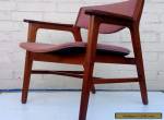 GUNLOCKE MID CENTURY DANISH MODERN 'FLOATING' WALNUT OFFICE CHAIR for Sale