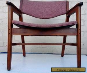 Item GUNLOCKE MID CENTURY DANISH MODERN 'FLOATING' WALNUT OFFICE CHAIR for Sale